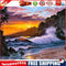 Painting By Numbers Kit DIY Seaside Sunset Canvas Oil Art Picture Craft