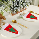 Non-woven Christmas Decorative Fork Cover Bag Cutlery Cover Hat Storage Tool