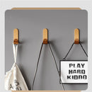 Coat Holder Bathroom Wall Hook Towel Hanger Punch-free Metal Hooks For 5 PCS