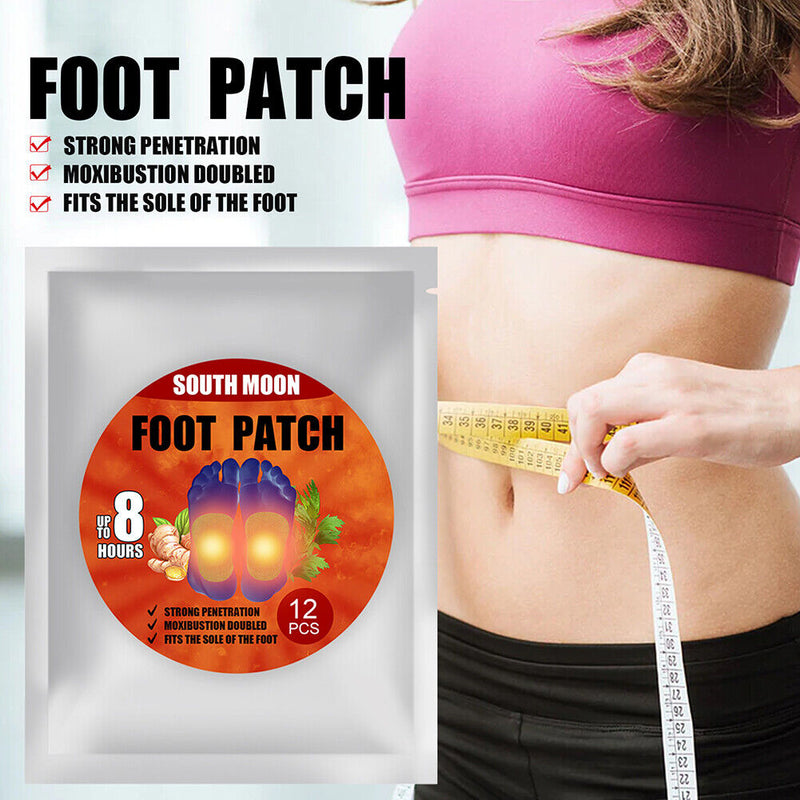 5 Packs Ginger Self Heating Anti Swelling Improve Sleep Cleaning Foot Patch