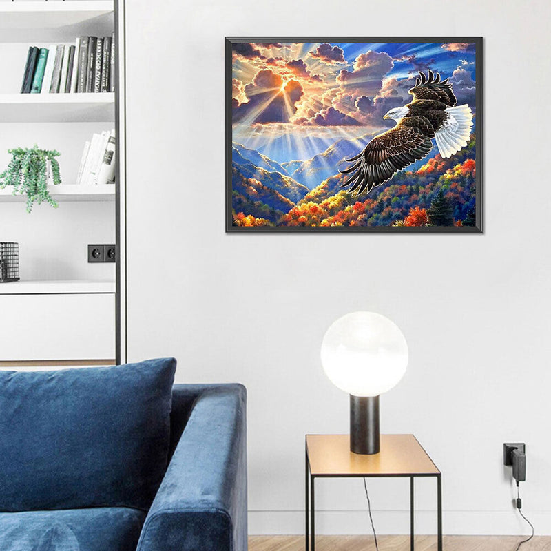 50x40cm DIY Landscape Digital Oil Drawing Frameless Picture Home Wall Decor