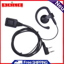 2-Pin PTT Mic Earphone Headphone for Baofeng Kenwood Puxing Wouxun Radio