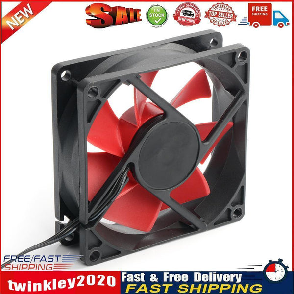 8cm Computer Cooling Fan 3Pin+4Pin Quiet CPU Cooler Chassis Case Water Fan Newly