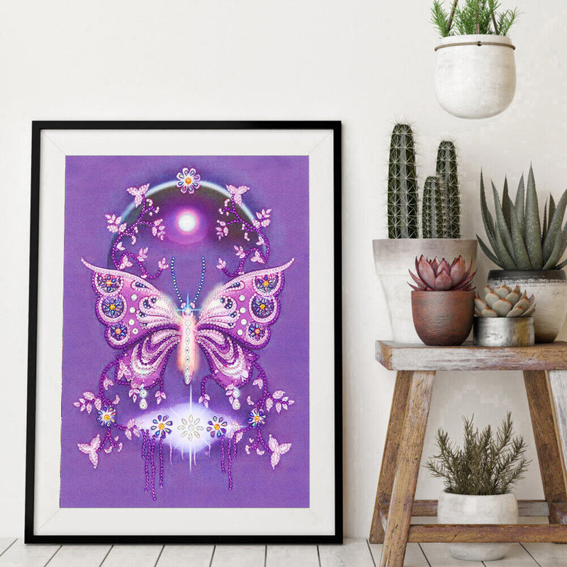 DIY Part Drill Special-Shaped Diamond Painting Mosaic (PQ013 Butterfly)