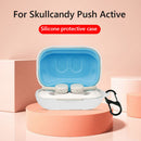 Wireless Earphone Box Cover with Hook for Skullcandy Push Active (White) Newly
