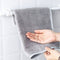 2pcs Self-Adhesive Curtain Rod Holders Bracket Heavy Duty Bathroom Hook Rack Kit