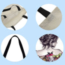 Butterfly girl Printed Shoulder Shopping Bag Casual Large Tote Handbag