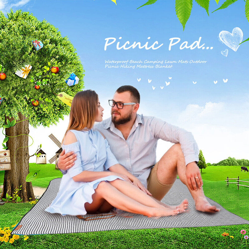 Waterproof Beach Camping Lawn Mats Outdoor Picnic Hiking Mattress Blanket Newly