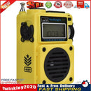 HRD-701 Portable Full-Band Radio Subwoofer FM MW SW WB Receiver (Yellow) Newly