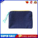Fashion Women Plaid Printing Small Handbags Cosmetic Storage Bags (Blue)