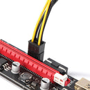 VER009S PCI Express Riser PCIe 1X to 16X Extender SATA Adapter Card for GPU