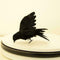 2Pcs Simulation Crow Black Crow Props Feather Birds Home Horror Decor J2Z2