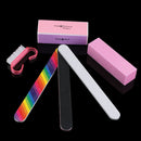 Manicure Useful Sanding Files Buffer Blocks Nail Art Tools Cleaning Brush