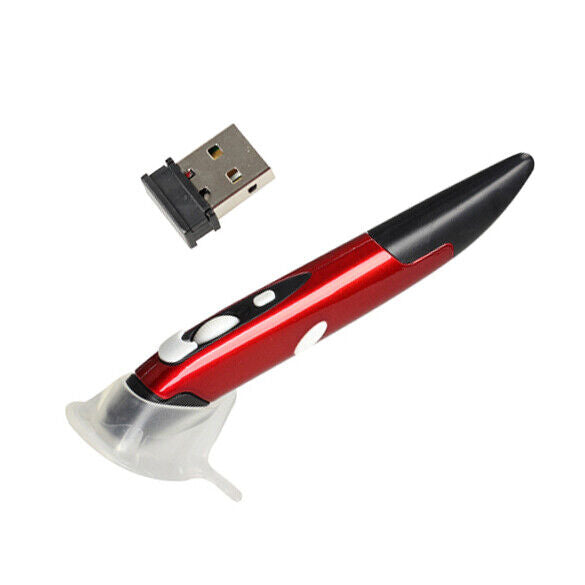 Red Optical 2.4GHz Wireless EL-P01 Pen Mouse with USB Receiver for Pad PC LS