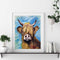 Yak Frameless Picture Oil Paint By Numbers Hand Painted Picture for Bedroom