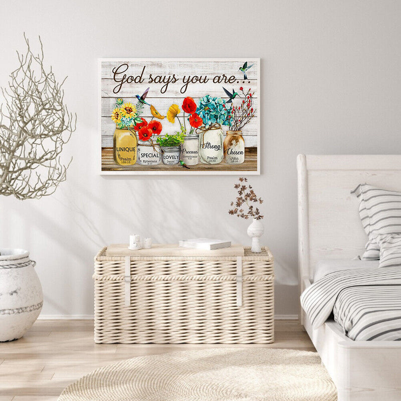 Birds And Flower Oil Paint By Numbers Kits Coloring Drawing for Adults Children