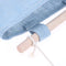 One Layer Pocket Canvas Storage Bag Back Door Wall Hanging Bag(Blue)