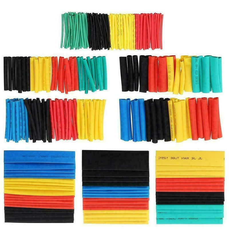 328x Car Assorted Electrical Cableeat Shrink Tube Tubing Sets Sleeves Wrap G2V2