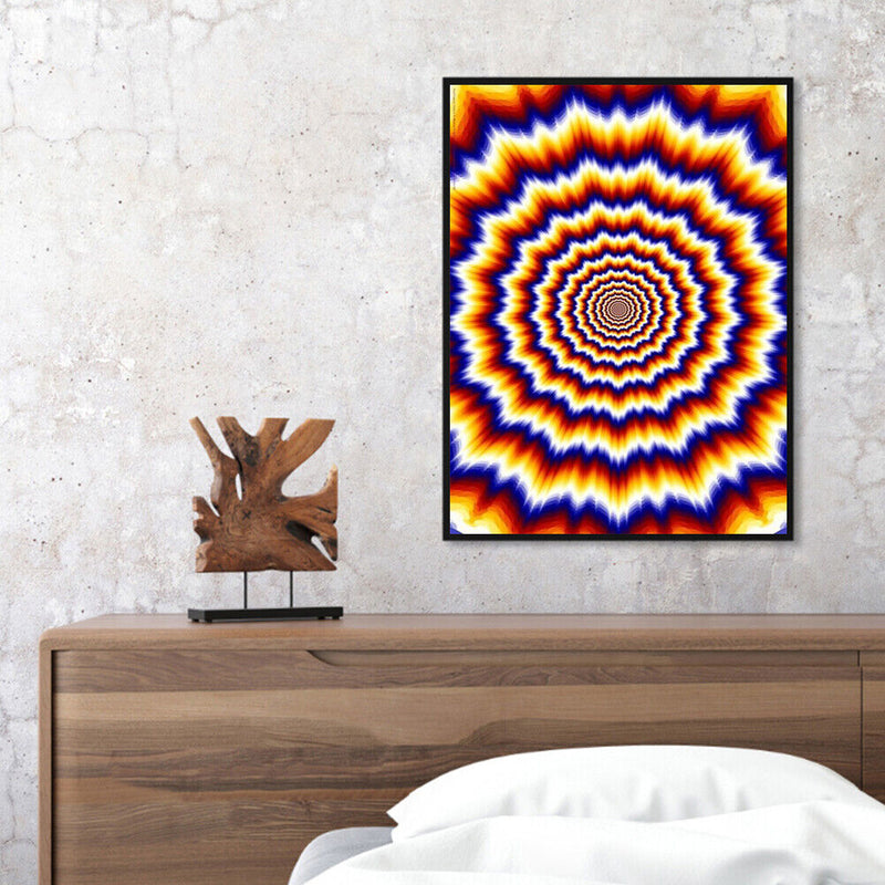 Kaleidoscope Oil Paint By Numbers Kits Canvas Drawing DIY Coloring Picture Craft
