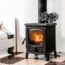 Home Efficient Heat Powered Stove Fan Log Wood Burner Double-headed Fireplace