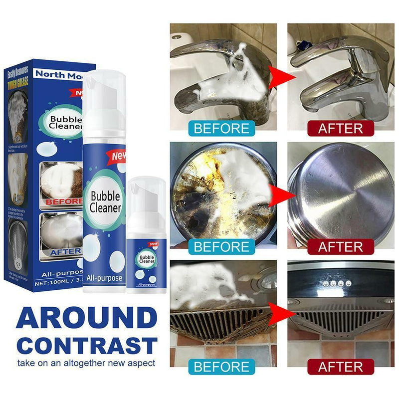 All-Purpose Cleaning Bubble Spray Multi-Purpose Foams Kitchen Grease Cleaners