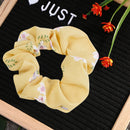 Flower Printed Hair Rubber Band Women Girls Sweet Hair Rope Ties Ponytail Holder