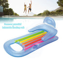 #A Swimming Pool Lounge Chair Water Inflatable Floating Row Air Mat Beach Equipm