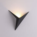 Modern Triangle LED Wall Lamp Nordic Indoor Room Decor (Black Warm Light) Newly