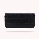 Ladies PU Leather Mini Purse Retro Alligator Pattern Phone Card Bag Long Wallet