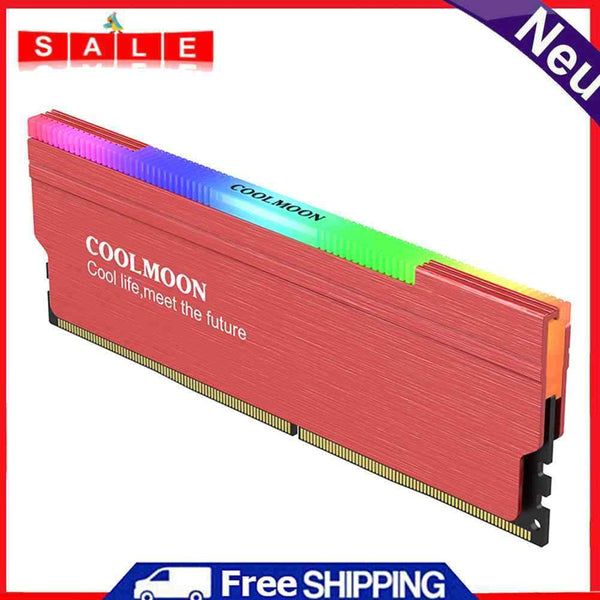 COOLMOON CR-D134S ARGB MEMORY Heatsink Desktop Computer Memory Heat Spreader Cooler
