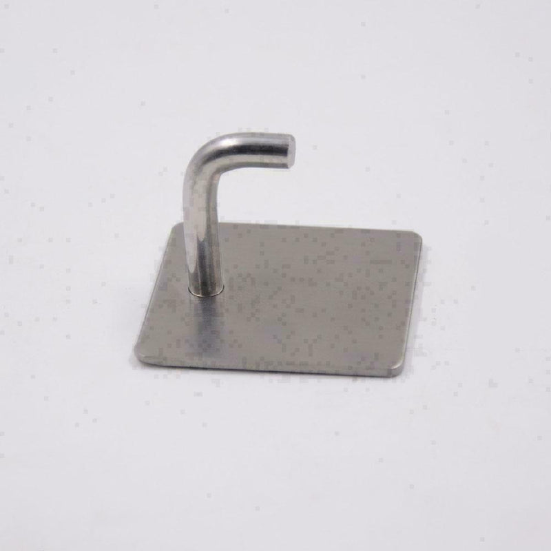 Steel Hooks Hanger Self-Adhesive Robe Towel For Kitchen Bathroom CA D6E6