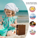 Biscuit Shape Designed Water Cup - Reusable Bottles Straw Design (Coffee)