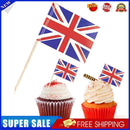 #A Wooden Toothpicks Fruit Sticks Disposable Paper National Flag Food Insert