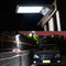 Solar LED Wall Lamp IP65 Human Induction Sensor White Light Outdoor (White)