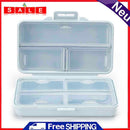 Multi-grids Nail Art Tool Empty Storage Box Nail Polish Head File Plastic Case
