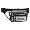 Korean PVC Waterproof Fanny Packs Multi-pocket Zipper Travel Messenger Bags