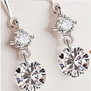 Variety Women Fashion Flash Tassel Cubic Zirconia Crystal Drop Earrings