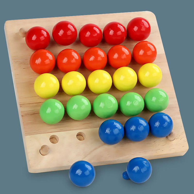 Mushroom Nail Puzzle Educational Didactical Intelligent Games DIY Flash Board