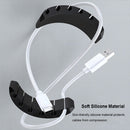 Headphone Cable Holder Cable Organizer Silicone Wire Clips USB Cable Winder