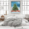 Hand Painted Oil Paint By Numbers Christmas Tree Digital Drawing On Home Canvas
