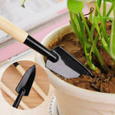 3pcs/Set Shovel Rake Spade Wood Handle Metal Head Kids Tool Tools Mini R4W0