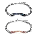 Love Bangle Men and Women His Queen Stainless Steel Her King Couple Bracelets