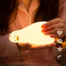 Cute Cartoon Lying Duck Night Lights Kids Bedroom Bedside Pat Sleep Lamp