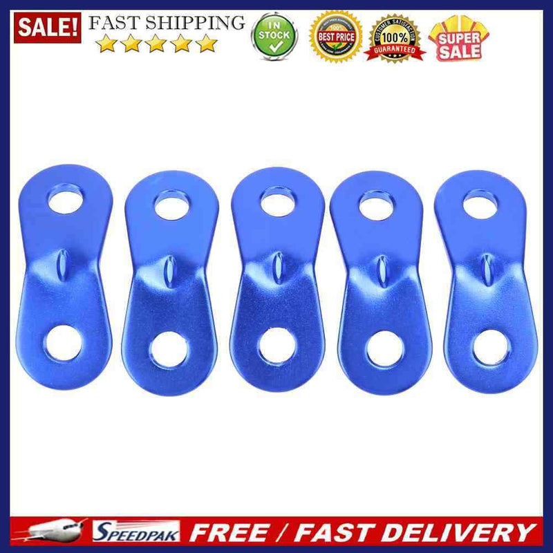 10x Quick Knot Anti Slip AluminumAlloy Tent Wind Rope Buckle Accessory Blue