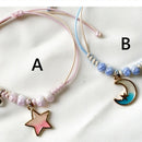 Day present Adjustable Charm Rope Bracelet Couples Bracelet Hand Chain Moon