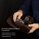 #A Watch Roll Travel Case Portable Retro Leather Display Wristwatch Holder