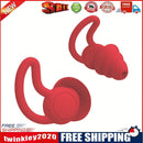 Silicone Ear Plugs Sound Insulation Anti Noise Sleeping Earplugs (Red)