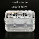 Stereo Walkman FM Radio Bluetooth-compatible Cassette Tape Player (Clear) Newly