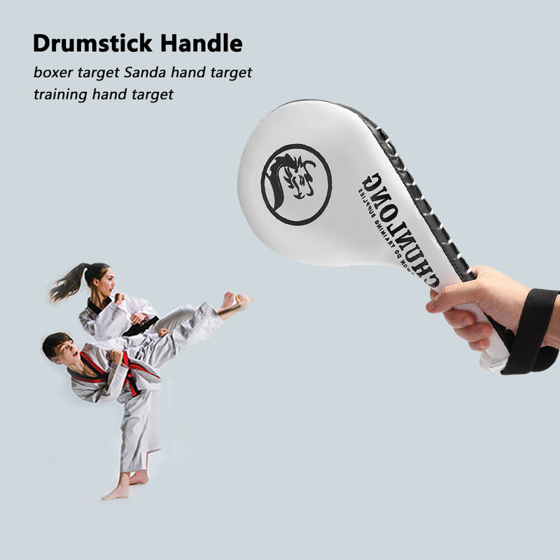 Taekwondo Sanda Kickboxing Pad Punch MMA Muay Thai Foot Target (A White) Newly