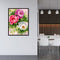 16x20 inch Oil Painting By Numbers Three Flowers DIY Canvas Drawing Set No Frame
